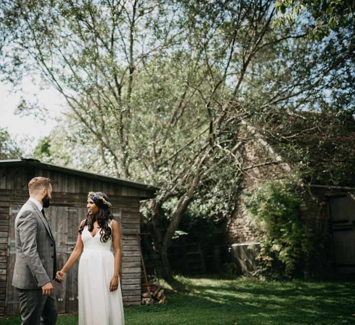 Bride in Charlie Brear | Groom in Reiss Suit | Andrew Brannan Photography