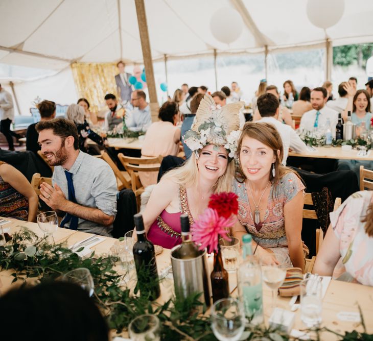 Marquee Wedding | Trestle Tables | Andrew Brannan Photography