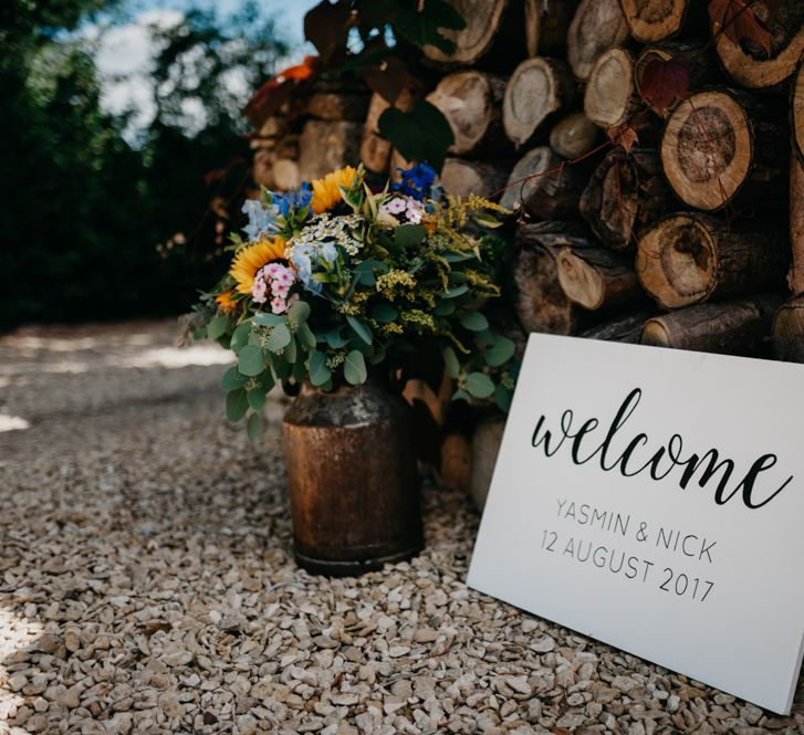 Wedding Welcome Sign | Andrew Brannan Photography