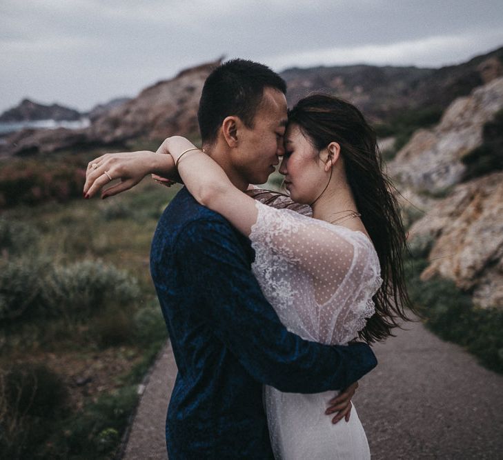 Intimate Elopment in Spain | Bride in Immacle Wedding Dress | Images by Serafin Castillo