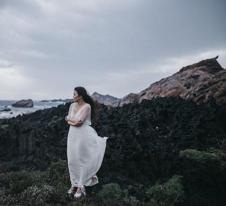 Intimate Elopment in Spain | Bride in Immacle Wedding Dress | Images by Serafin Castillo