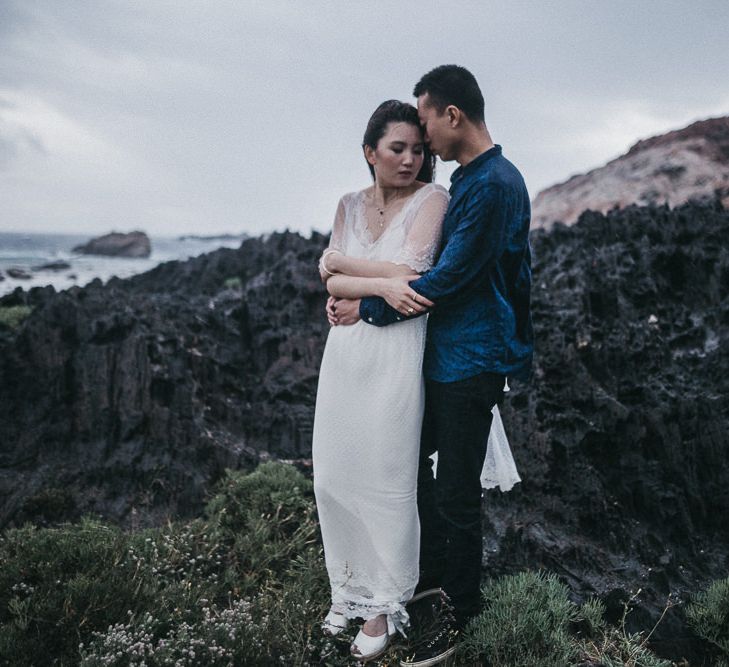 Intimate Elopment in Spain | Bride in Immacle Wedding Dress | Images by Serafin Castillo