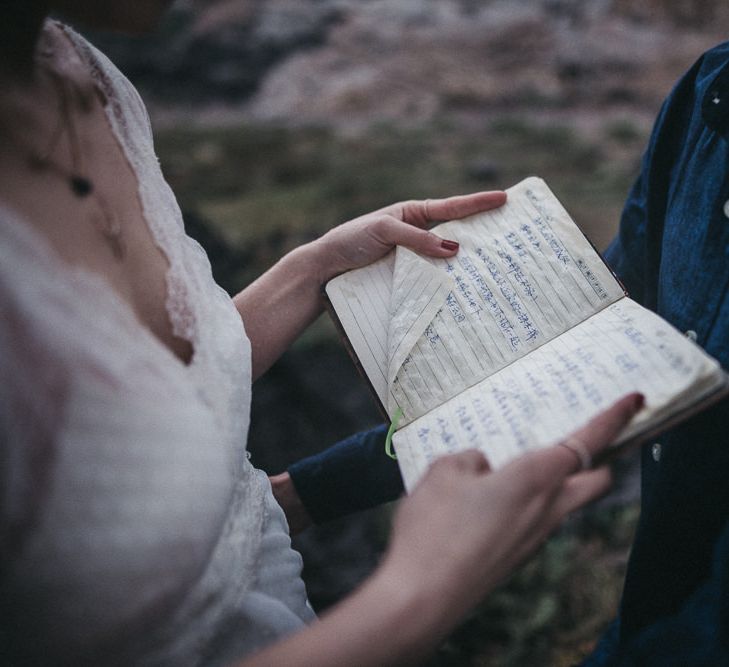 Intimate Elopment in Spain | Bride in Immacle Wedding Dress | Images by Serafin Castillo