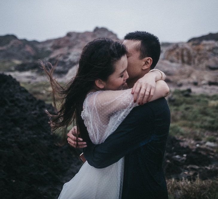 Intimate Elopment in Spain | Bride in Immacle Wedding Dress | Images by Serafin Castillo