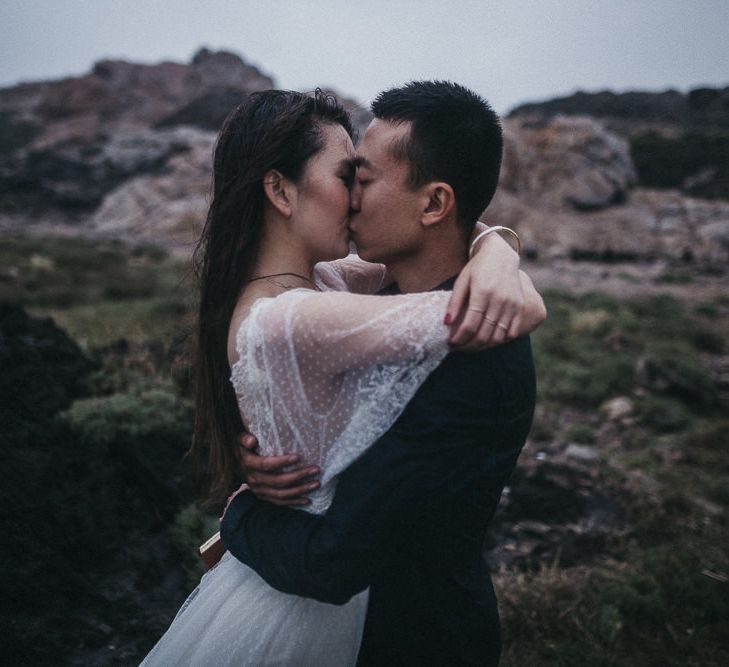 Intimate Elopment in Spain | Bride in Immacle Wedding Dress | Images by Serafin Castillo