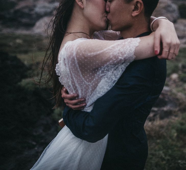 Intimate Elopment in Spain | Bride in Immacle Wedding Dress | Images by Serafin Castillo