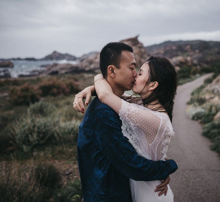 Intimate Elopment in Spain | Bride in Immacle Wedding Dress | Images by Serafin Castillo