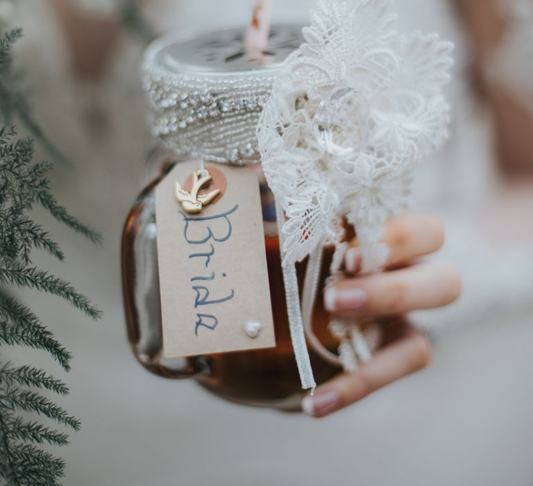 Pimms In Jam Jars Wedding Drinks