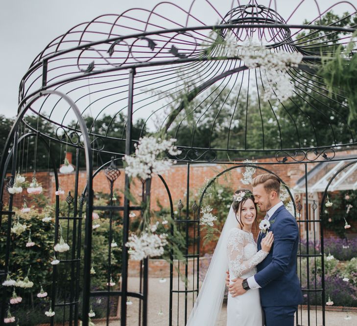 Bride and Groom at The Walled Gardens Nottingham