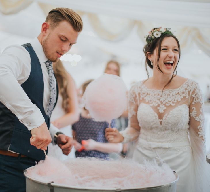 Candy Floss at Wedding