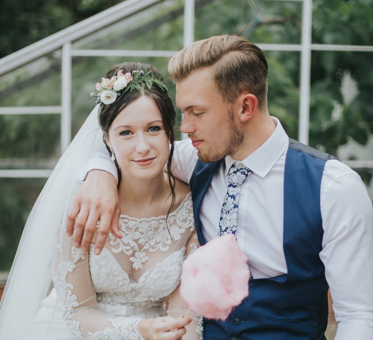 Candy Floss at Wedding