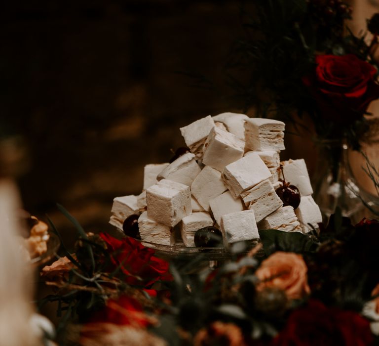 Piled Bitesized Treats for Wedding Dessert Table