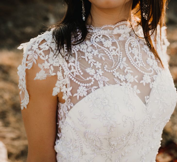 Boho Bride in Napolitano Trotta Maison Embellished Wedding Dress | A Wild Bohemian Bride in the Majella National Park, Abruzzo, Italy | Planned &amp; Styled by Antonia Luzi | Federico Lanuto Photography