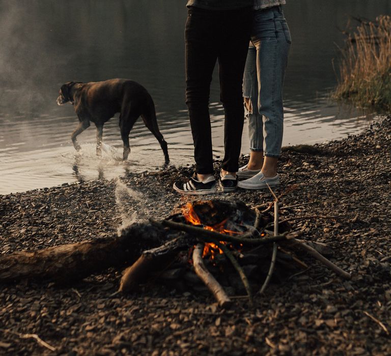 Dirty Dancing Lake Lift Engagement Shoot at Lake Coniston in the Lake District by ALifeLessOrdinary Photography