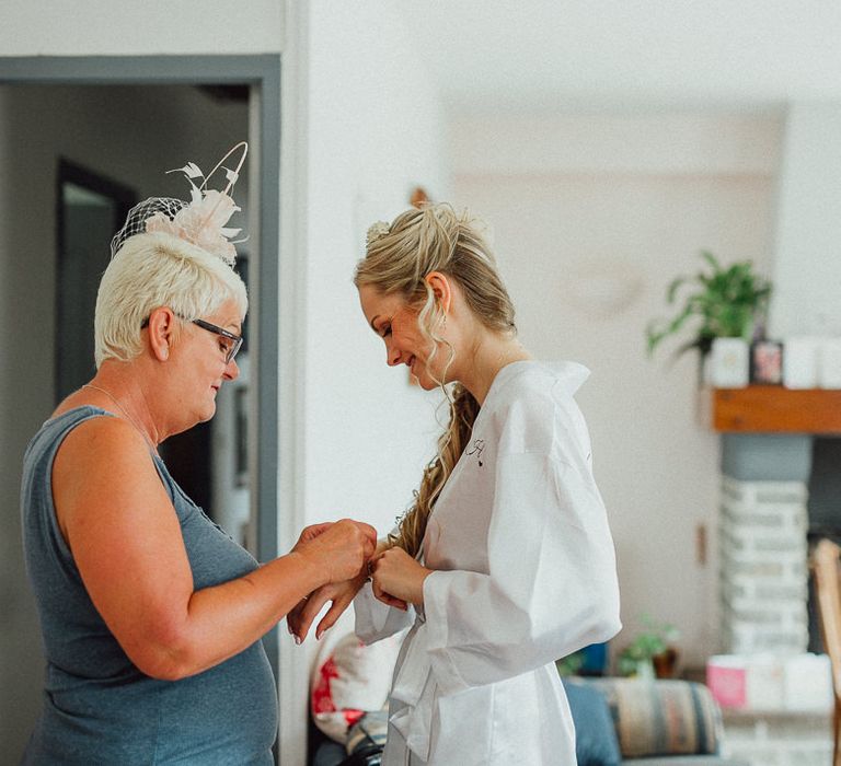 Bridal Morning Preparations | Rustic French Destination Wedding with Homegrown Flowers  | Emily &amp; Steve Photography