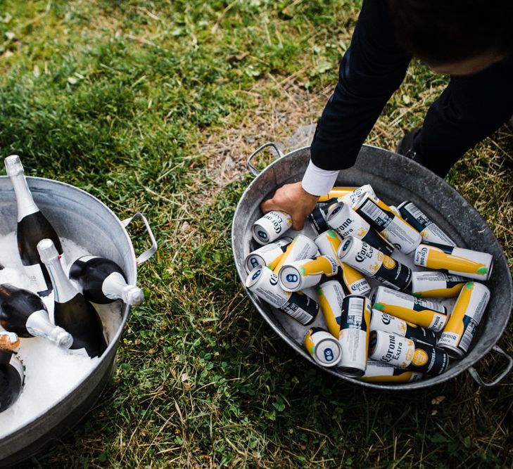 Beer Troughs | Woodland Wedding in Oslo, Norway | Through The Woods We Ran