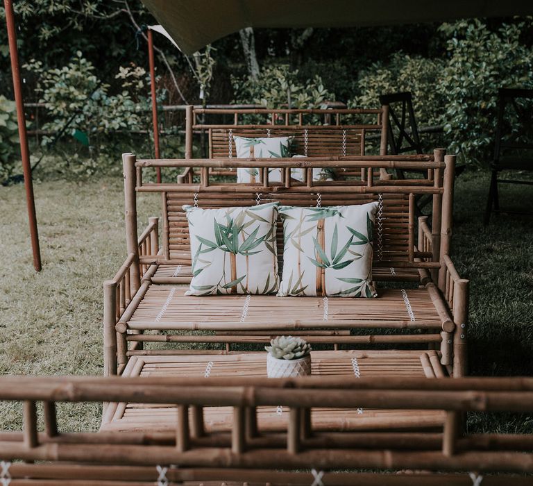 Bamboo Furniture For Destination Wedding In Spain With Planning From El Mono Con Sombrero With Images By AHR Photos Spanish Wedding Photography