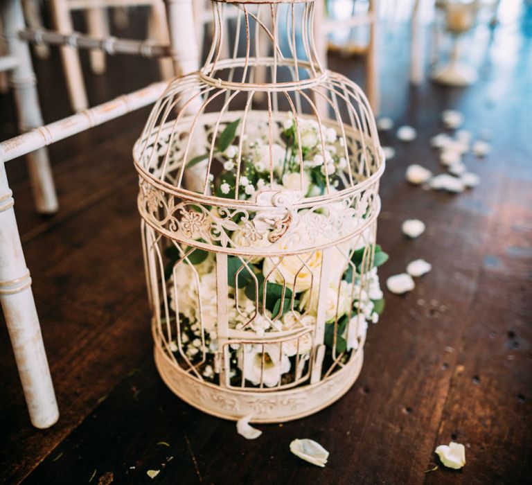 Vintage Birdcage Aisle Decor