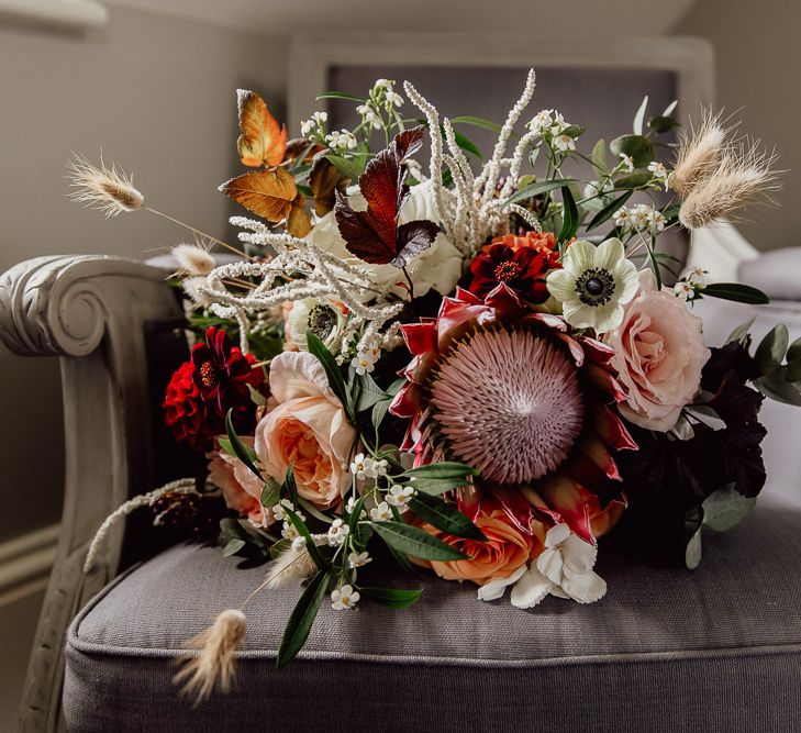 Bridal bouquet for Norfolk barn wedding