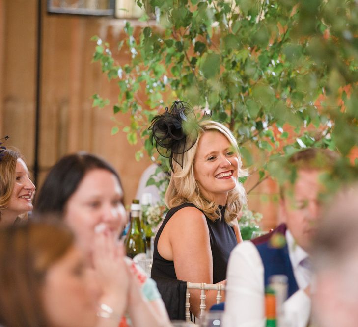 Wedding Guests Smiling During the Wedding Reception