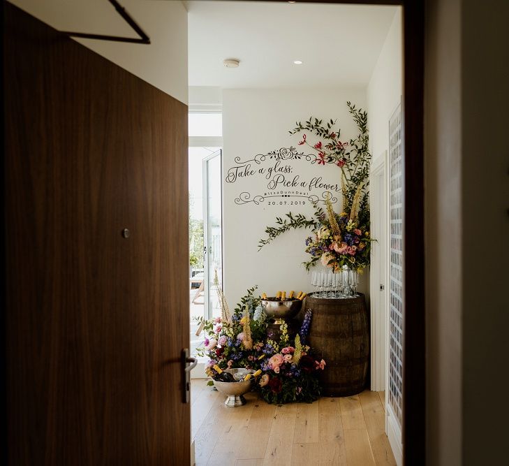 Private rooftop wedding at one bed flat in London