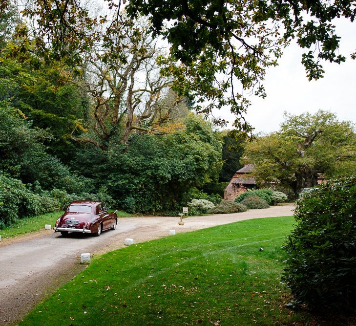 Autumnal Village Wedding with Deep Red &amp; Blue Colour Scheme at Ramster Hall, Surrey | Watters Bridal Gown | Warehouse Bridesmaid Dresses | Navy Suit Supply Suits | Tony Hart Photo