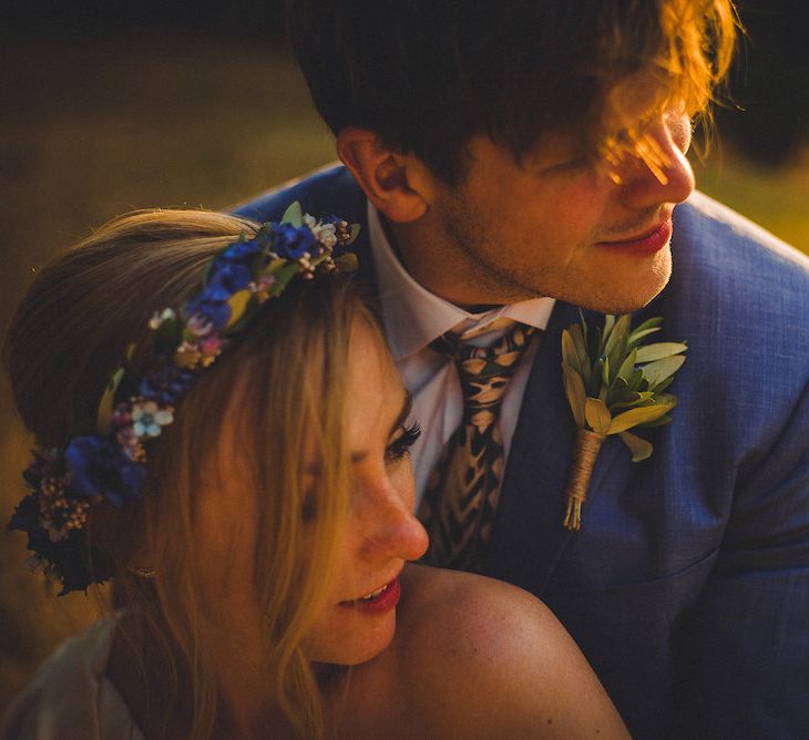 Intimate Prosecco Pool Party Wedding in Tuscany. Bride wears Livio Lacurre Gown, Groom wears Beggars Run Custom Suit. Photography by Livio Lacurre.