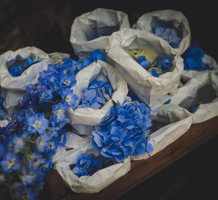 Flowers by Stiatti Fiori. Intimate Prosecco Pool Party Wedding in Tuscany. Bride wears Livio Lacurre Gown, Groom wears Beggars Run Custom Suit. Photography by Livio Lacurre.