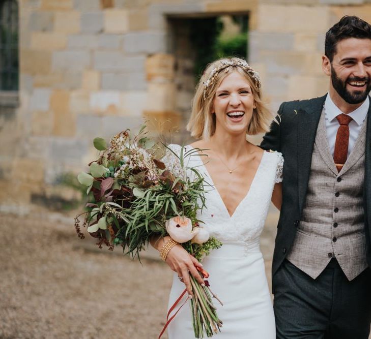 Bride and groom say 'I do' at Newburgh Priory with Italian twist