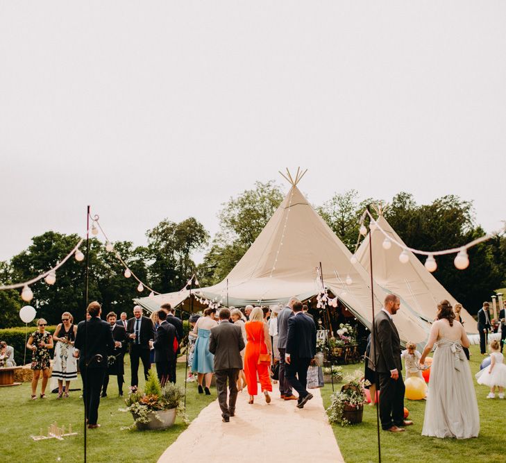 DIY Rustic Tipi Wedding at Riverhill Gardens, Sevenoaks | Frances Sales Photography