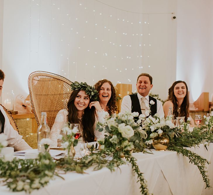 Top Table Wedding Flowers and Wedding Guests