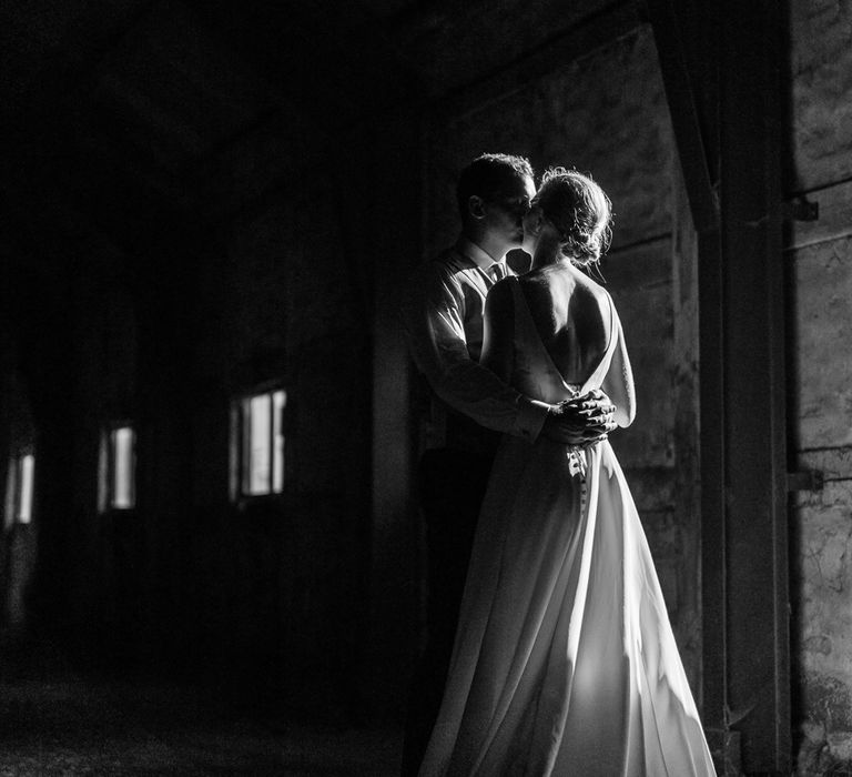 Bride in Caroline Castigliano Wedding Dress | Groom in Henry Herbert Tailors Morning Suit | Traditional Green/Blue Danish Wedding at Scandinavian Country House, Jomfruens Egede in Faxe, Denmark | John Barwood Photography