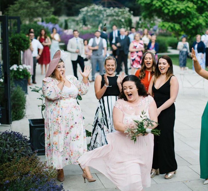 Wedding Guest who caught the bridal bouquet