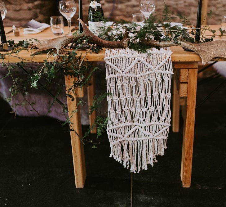 Macrame Top Table Decor