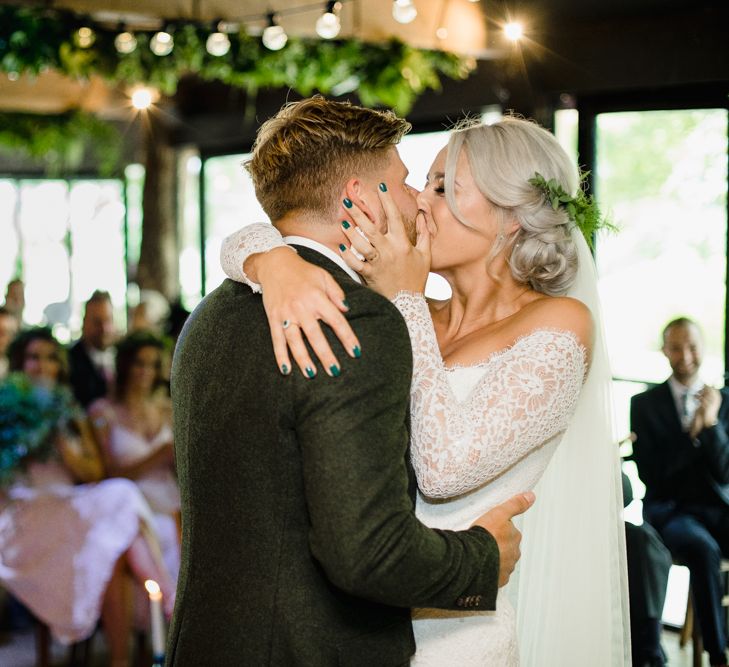 Wedding Ceremony // Dewsall Court Wedding With Bride In Fishtail Gown 'Adele' By Augusta Jones With Images From Chris Barber Photography And Film From Blooming Lovely Films