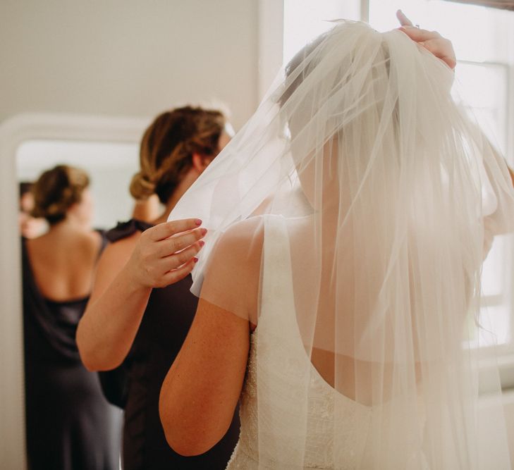 Church Wedding Ceremony | Bride in Karen Willis Holmes | Groom in Custom Made Suit by Suit Supply | Summer Wedding at Family Home in Kent | Glass Marquee from Academy Marquees | Frances Sales Photography