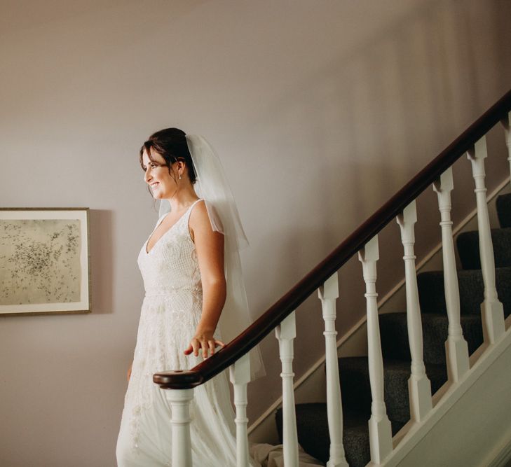 Church Wedding Ceremony | Bride in Karen Willis Holmes | Groom in Custom Made Suit by Suit Supply | Summer Wedding at Family Home in Kent | Glass Marquee from Academy Marquees | Frances Sales Photography