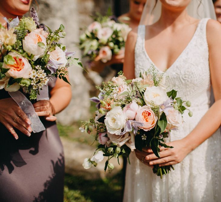 Flowers from Topiary Tree | Church Wedding Ceremony | Bride in Karen Willis Holmes | Groom in Custom Made Suit by Suit Supply | Summer Wedding at Family Home in Kent | Glass Marquee from Academy Marquees | Frances Sales Photography