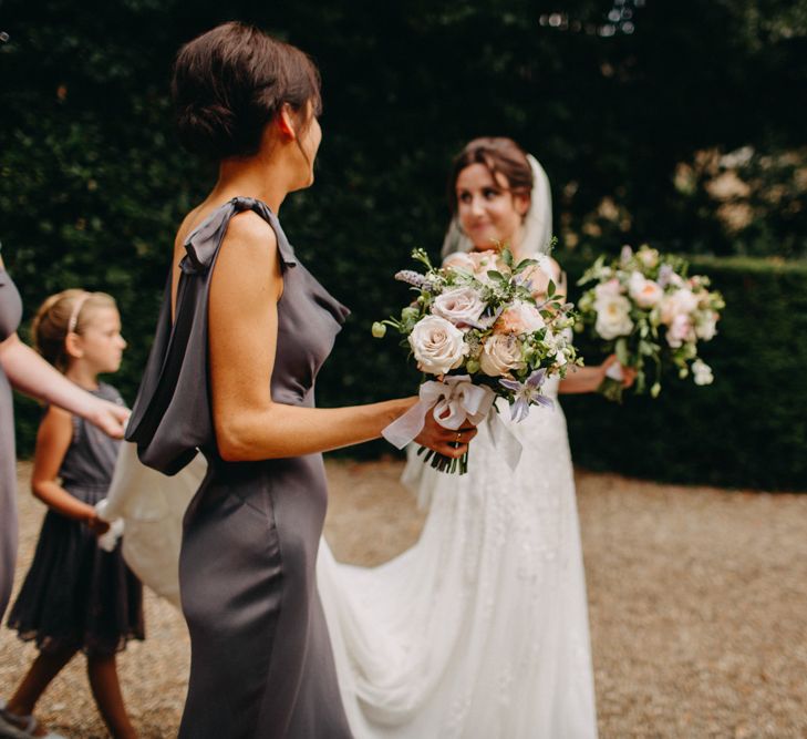 Flowers from Topiary Tree | Church Wedding Ceremony | Bride in Karen Willis Holmes | Groom in Custom Made Suit by Suit Supply | Summer Wedding at Family Home in Kent | Glass Marquee from Academy Marquees | Frances Sales Photography