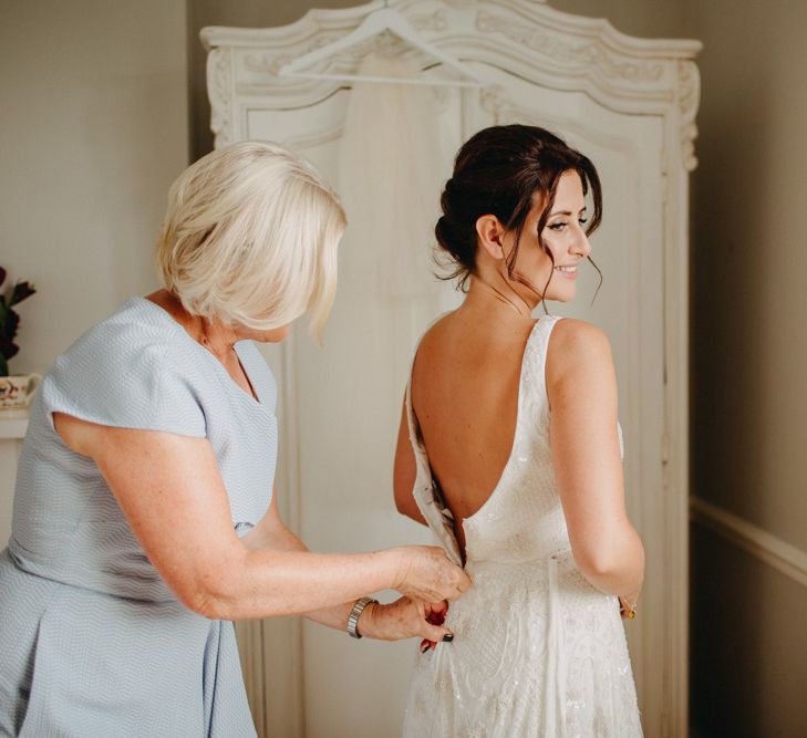 Church Wedding Ceremony | Bride in Karen Willis Holmes | Groom in Custom Made Suit by Suit Supply | Summer Wedding at Family Home in Kent | Glass Marquee from Academy Marquees | Frances Sales Photography