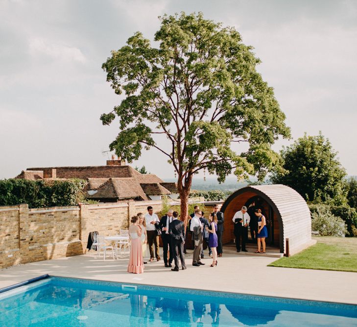 Venue | Bride in Karen Willis Holmes | Groom in Custom Made Suit by Suit Supply | Summer Wedding at Family Home in Kent | Glass Marquee from Academy Marquees | Frances Sales Photography