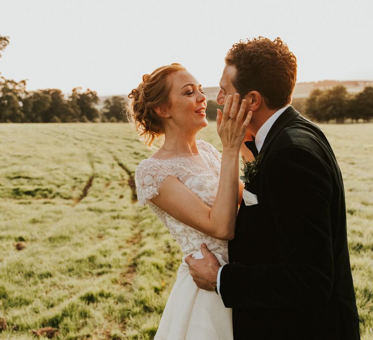 Bridal updo for Askham Hall wedding