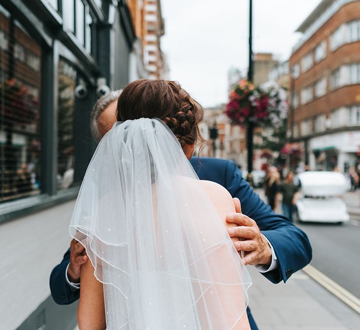 The Groucho Club Private Members Club London Wedding With Bride In Sequinned Dress &amp; Flowers By Daisy Ellen Images By Miss Gen Photography