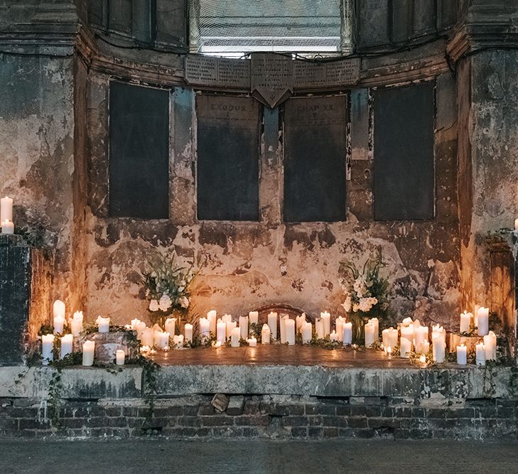 Asylum Chapel Wedding Ceremony // The Groucho Club Private Members Club London Wedding With Bride In Sequinned Dress &amp; Flowers By Daisy Ellen Images By Miss Gen Photography