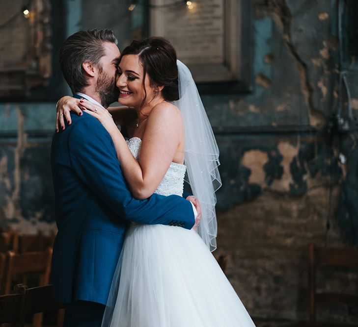 The Groucho Club Private Members Club London Wedding With Bride In Sequinned Dress &amp; Flowers By Daisy Ellen Images By Miss Gen Photography