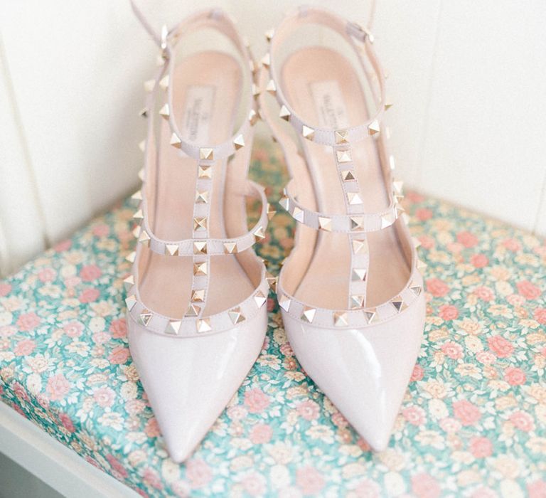 Valentino Rock Stud Bridal Shoes