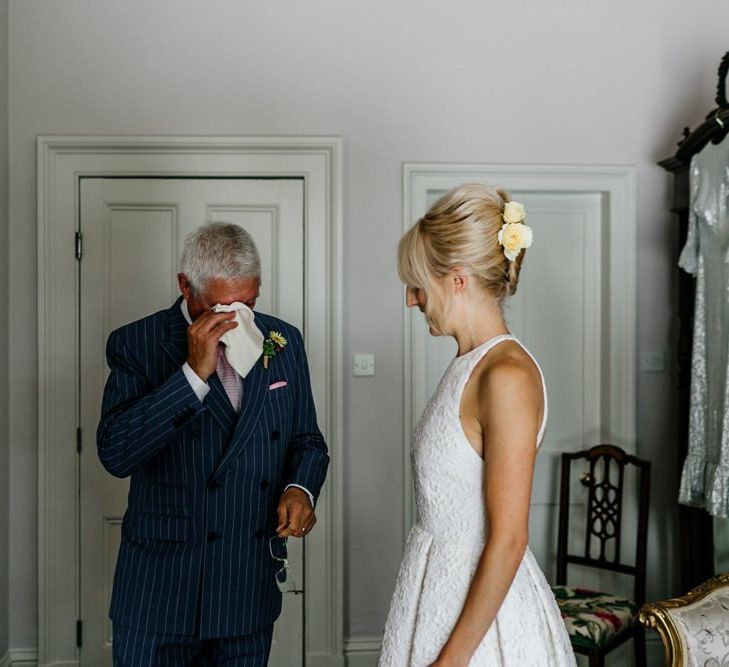 Father of The Bride Gets Emotional After Seeing Daughter In Dress