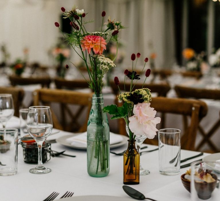 Flowerstems in Vintage Jars