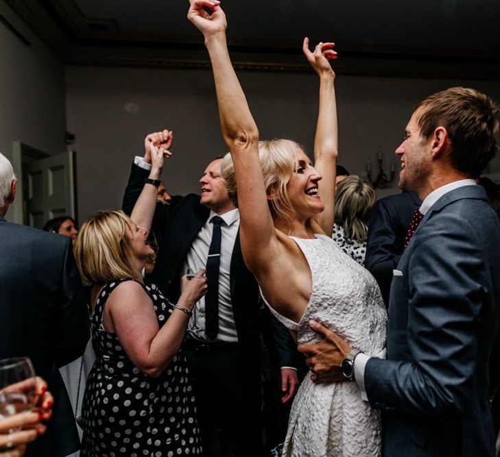 Bride and Groom Enjoy Dance During Reception