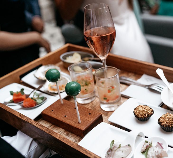 Canapes at Spanish wedding